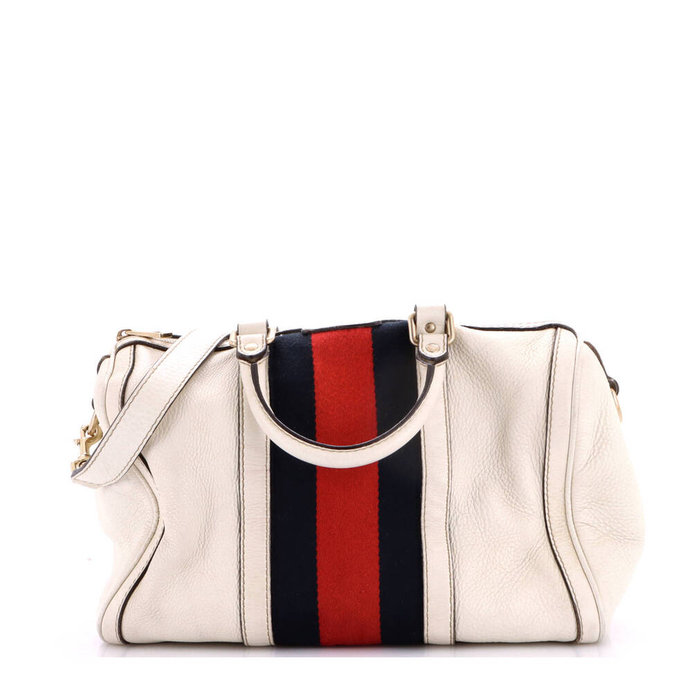 Gucci Vintage Web Boston Bag Leather #294451G11B